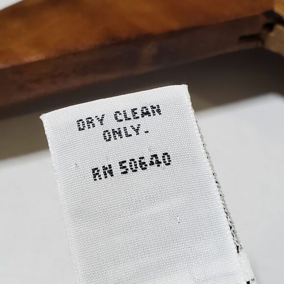 Vintage Express Polka Dot Dress 9/10 Blue White Button Front Rayon Midi Womens - Picture 11 of 11